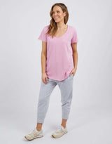 Cloud Vee Short Sleeve Tee - Sherbet Pink