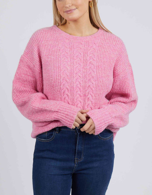 Elliot Cable Knit - Super Pink