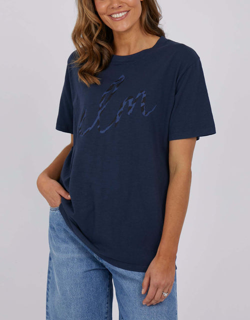 paulaglazebrook. | Elm Clothing | Elm Zebra Tee - Navy | Women's T-shirts