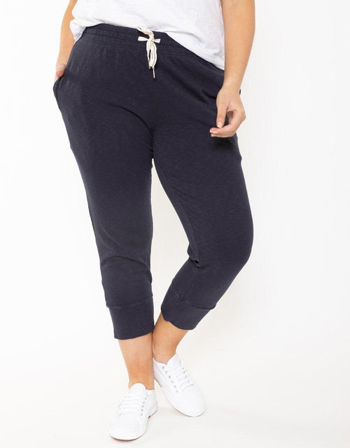 Plus Size 3/4 Brunch Pants - Navy Elm Embrace | Plus Size Clothing