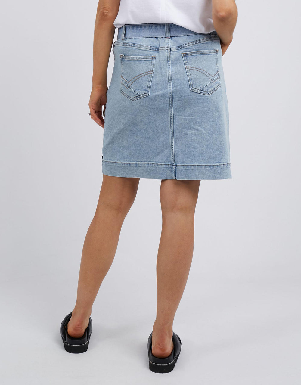 Gracie Denim Skirt - Mid Blue Denim