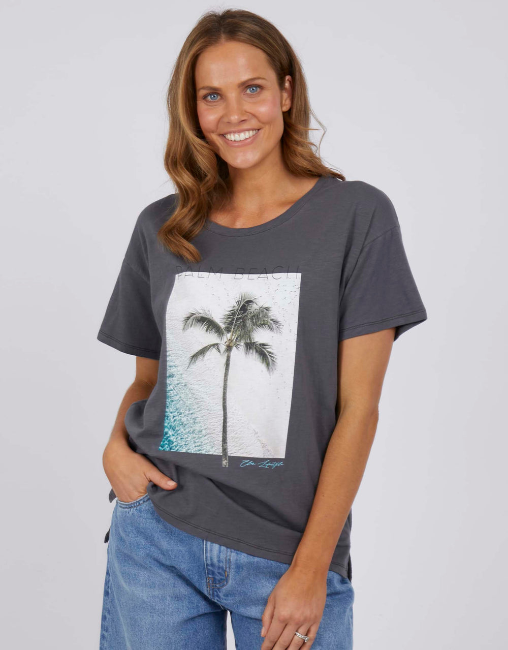 Palm Beach Tee - Washed Black