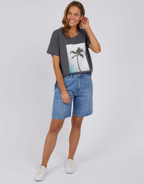 Palm Beach Tee - Washed Black