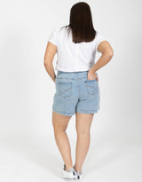 Elm Plus Size Gracie Denim Short - Mid Blue Denim | Plus Size Clothing