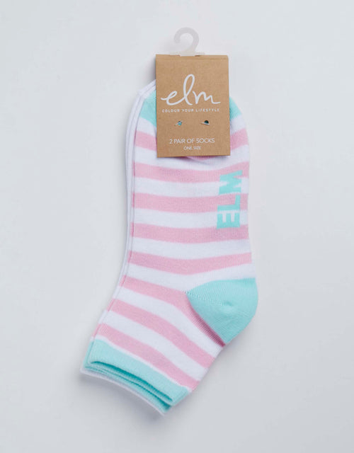 Stripe Ankle Sock - White Stripe