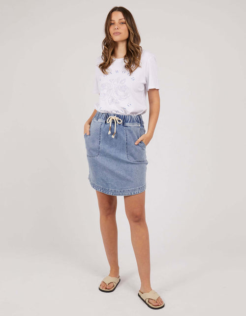 Elle Skirt - Washed Blue