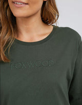 paulaglazebrook. Women's Clothing Foxwood Long Sleeve Tee Khaki