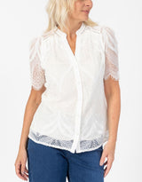 Lilou Lace Blouse - White