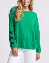 haven-weekender-knit-star-jumper-emerald-navy-womens-clothing