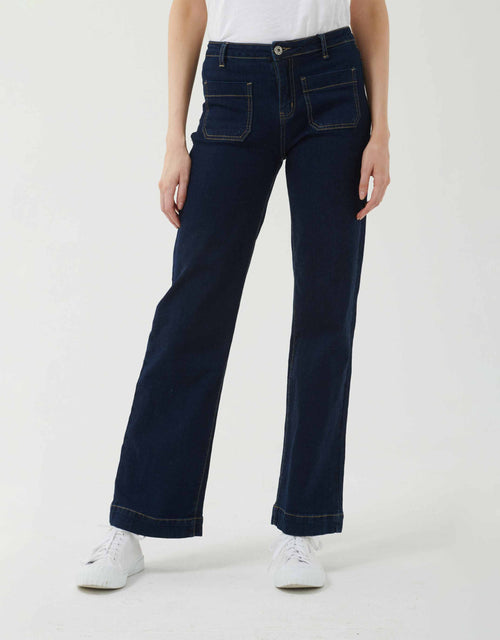 Italian Star Alex Straight Leg Jeans Dark Wash