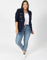 Plus Size Original Denim Jogger - Mid Wash