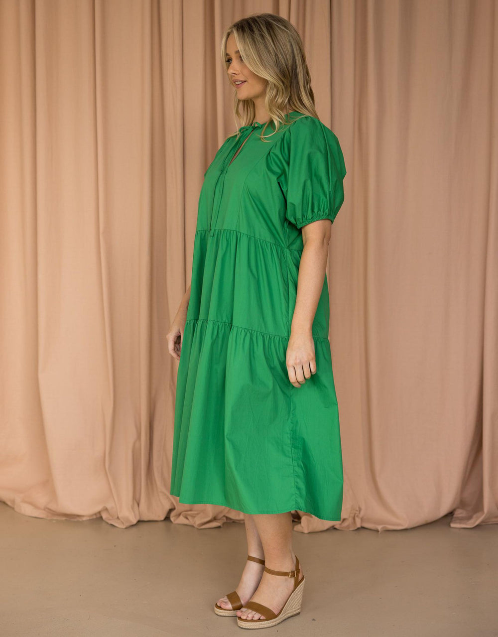 Drifter Midi Dress - Emerald