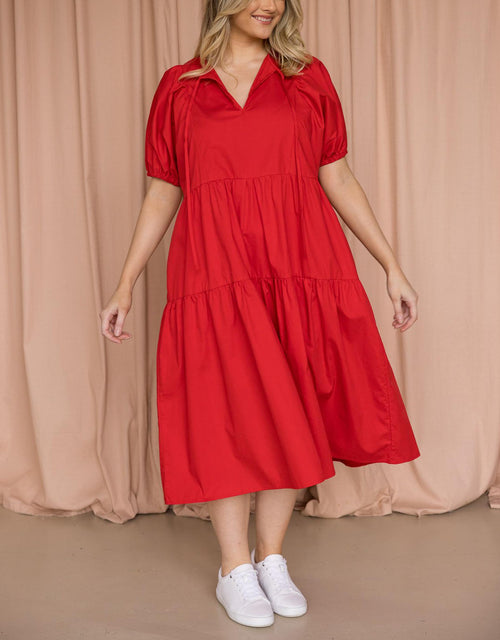 Drifter Midi Dress - Red