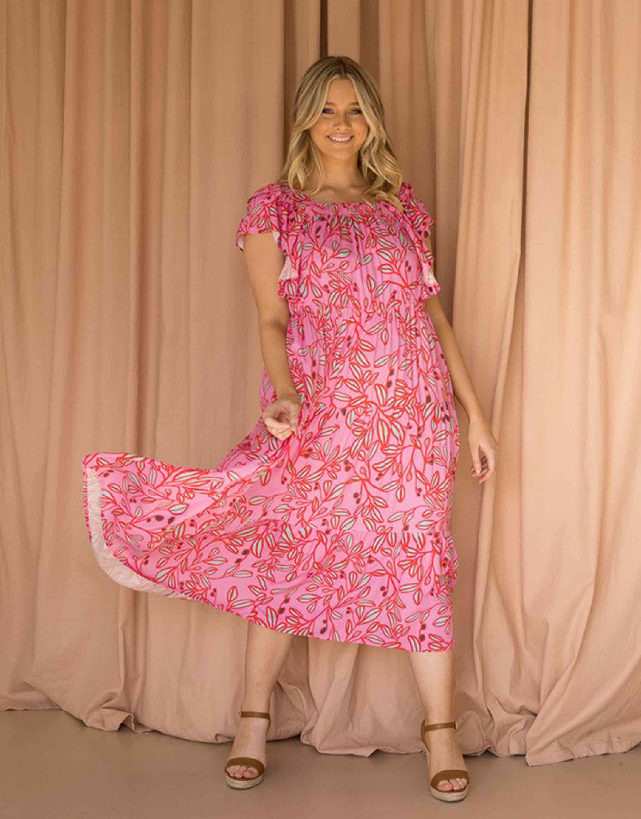 paulaglazebrook. | PQ Collection | Plus Size Esther Dress - Bay Leaf | Curve Dresses | Plus Size Clothing