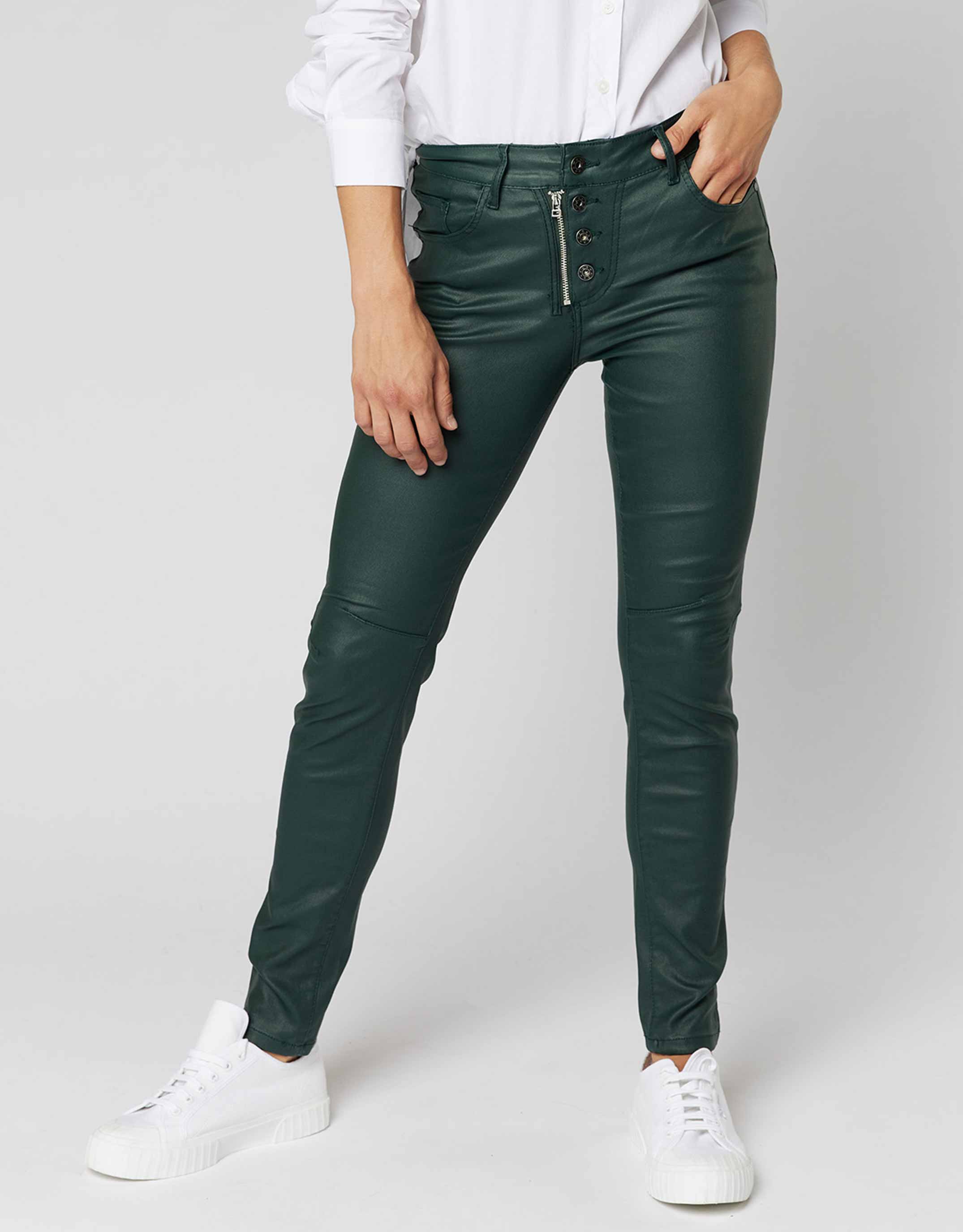 Italian Star Stevie Jeans - Pine Green