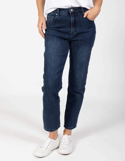 paulaglazebrook. Wakee Blake Stright Leg Jean Dark Denim 