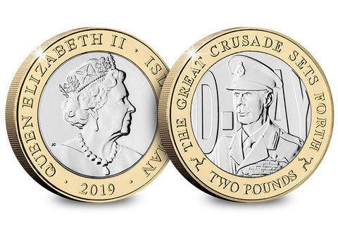 D-Day Leaders Three Coin Set George VI