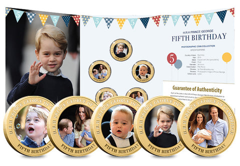 Prince George's Fifth Birthday Photographic Coin Set