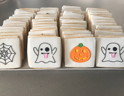 emoji ghost cookies