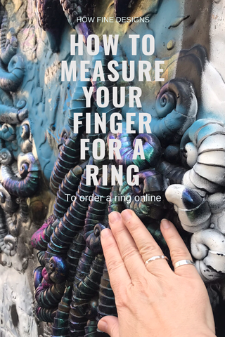 How to measure your finger for a ring and order online