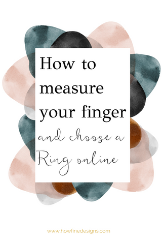 How to measure your finger and order a ring online