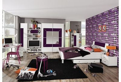 Modern Youth Children Bedroom Furniture Kids Bed Wardrobe Desk Made In Europe