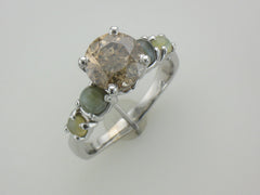 Natural Chocolate Diamond Engagement Ring