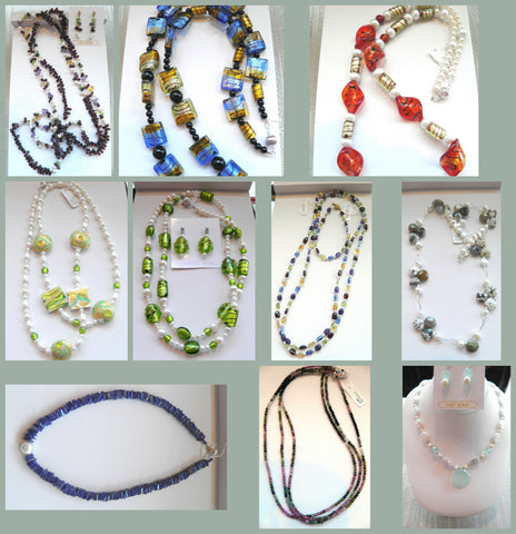Gemstone Beads, pearls and all around Funky, Fun jewelry.