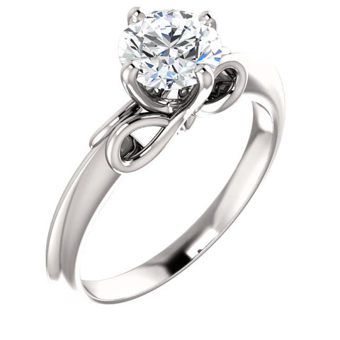 Solitaire for .50 ct, .75 ct or 1.00 ct at Chimera Design