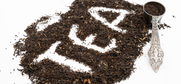 dried tea leaves