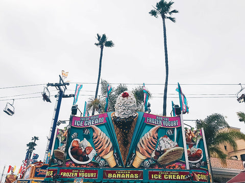 fair food, fried food, ice cream, treats, carnival food