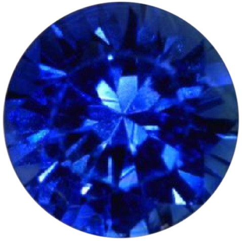 Vibrant Gems Natural Extra Fine Vibrant Kashmir Blue Sapphire - Round - Sri Lanka - Extra Fine Grade