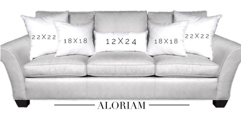 Pillow Grouping for 3 seat sofa