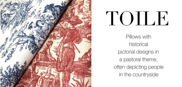 Toile Pillows by Aloriam