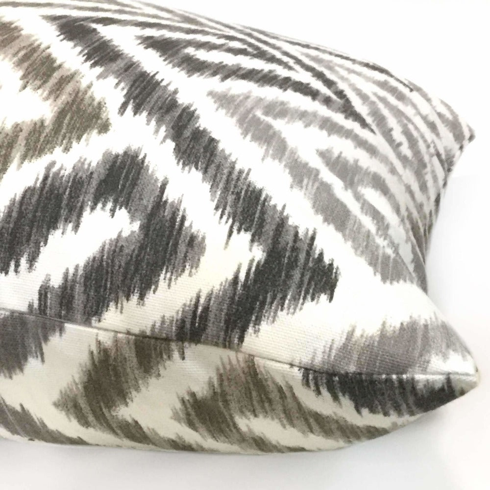 brown and white throw pillows