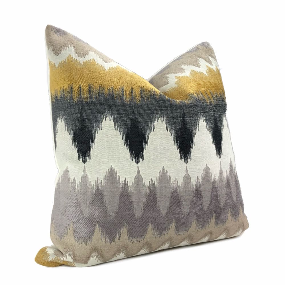 yellow and gray pillows