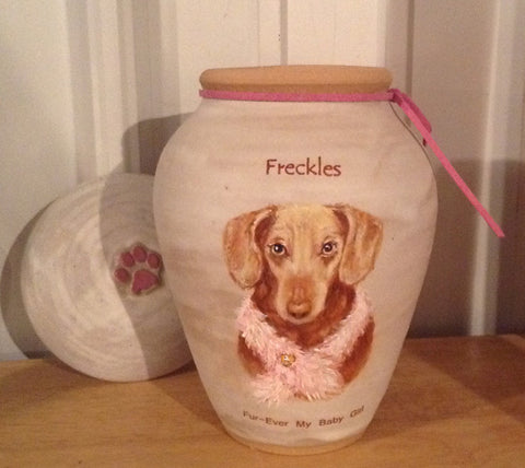 Custom Small Dog Image Urn