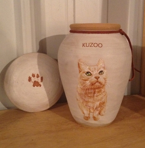 Custom Portrait Cat Urn