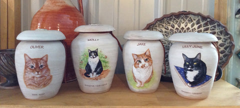 Pet Portrait Cremation Urns