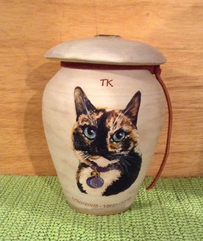 Malloryville Pottery pet urns also on Etsy
