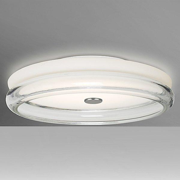 Topper 12 Flush Mount Ceiling Light Opal/Clear