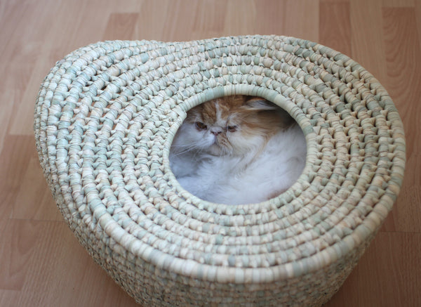 Benji + Moon | Woven Cat Pod Basket