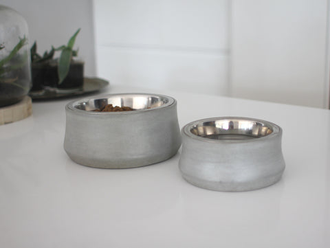 Benji + Moon | Concrete dog bowls