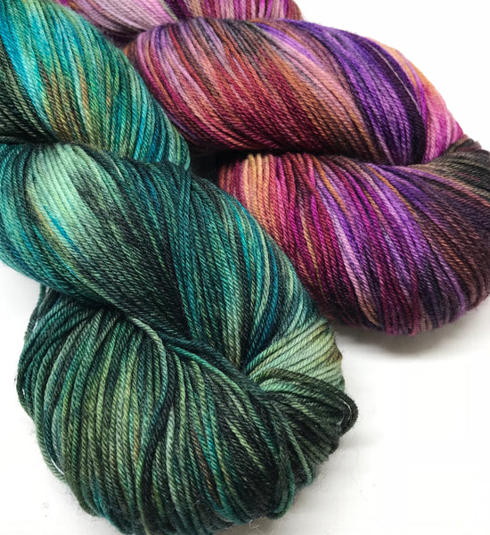 Delphinia Shawl Kit - Cross Creek Sock - Opium Den