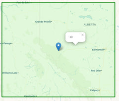 Geohash region covering Calgary and Edmonton