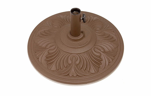 CAST ALUMINUM UMBRELLA BASE 50 LBS. 1 1/2'' NECK. ALSO AVAILABLE IS THE M9751 (80 LBS.)