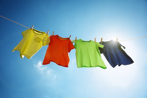 Hanging out laundry to dry