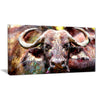 Lone Bull Canvas Wall Art Print