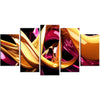 Abstract Vibrant Curves Canvas Wall Art Print