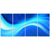 Blue Accents Canvas Abstract Wall Art Print